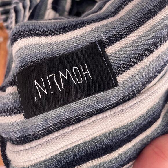 Howlin Loose End Striped Terry Polo in Navy SIZE MEDIUM - Picture 7 of 7